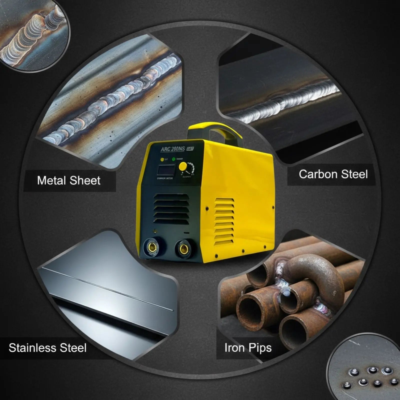 XLNT ARC Welding Machine 200AMP – ARC200NS XLNT