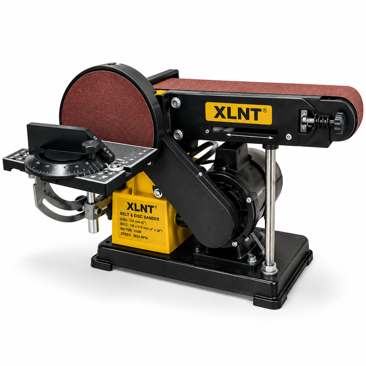 XTBDS59 375W belt and disc sander with 100×914mm sanding belt and 150mm disc