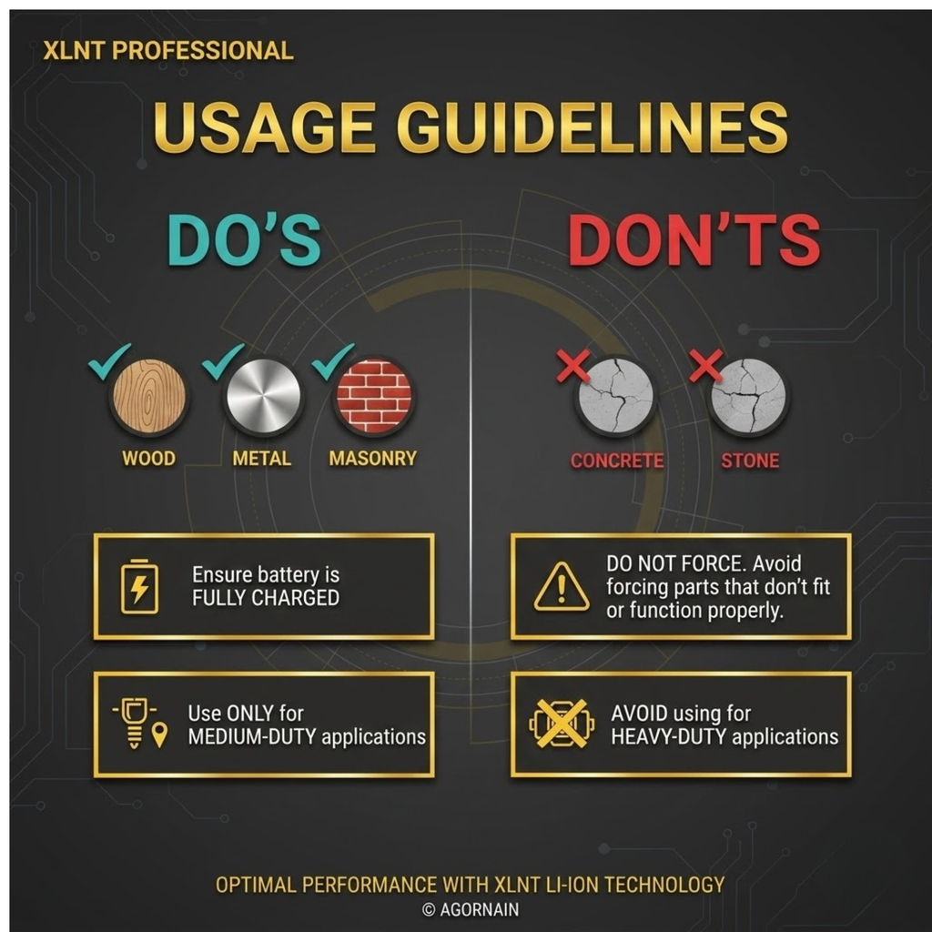 XLNT 21V Cordless Impact Drill Set | Brushless Motor | 220NM | 25+1 Torque | 2 Batteries 4000mAh- XTCIDK97