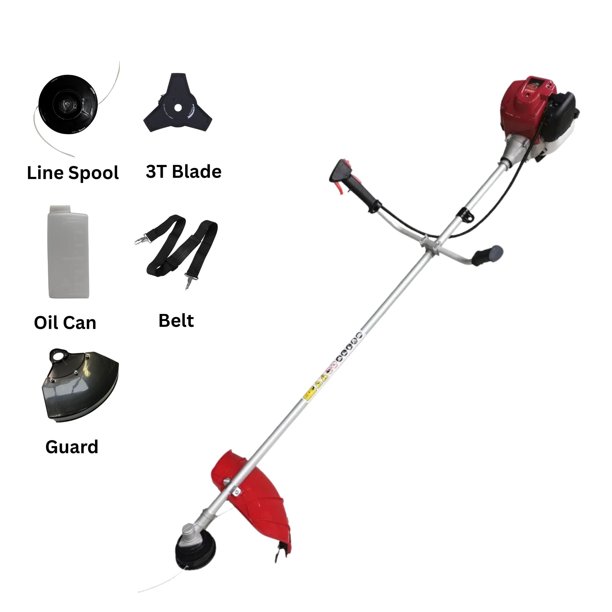 XLNT 52CC Brush Cutter XTBC 15 (52) - Lightweight Petrol Brush Cutter for Daily Farm Use