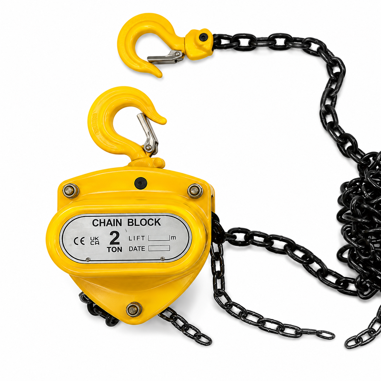 XLNT 2 ton chain pulley block front view