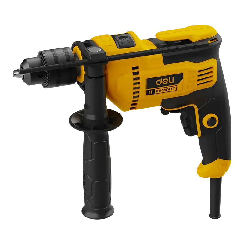 DELI 650W electric impact drill front view