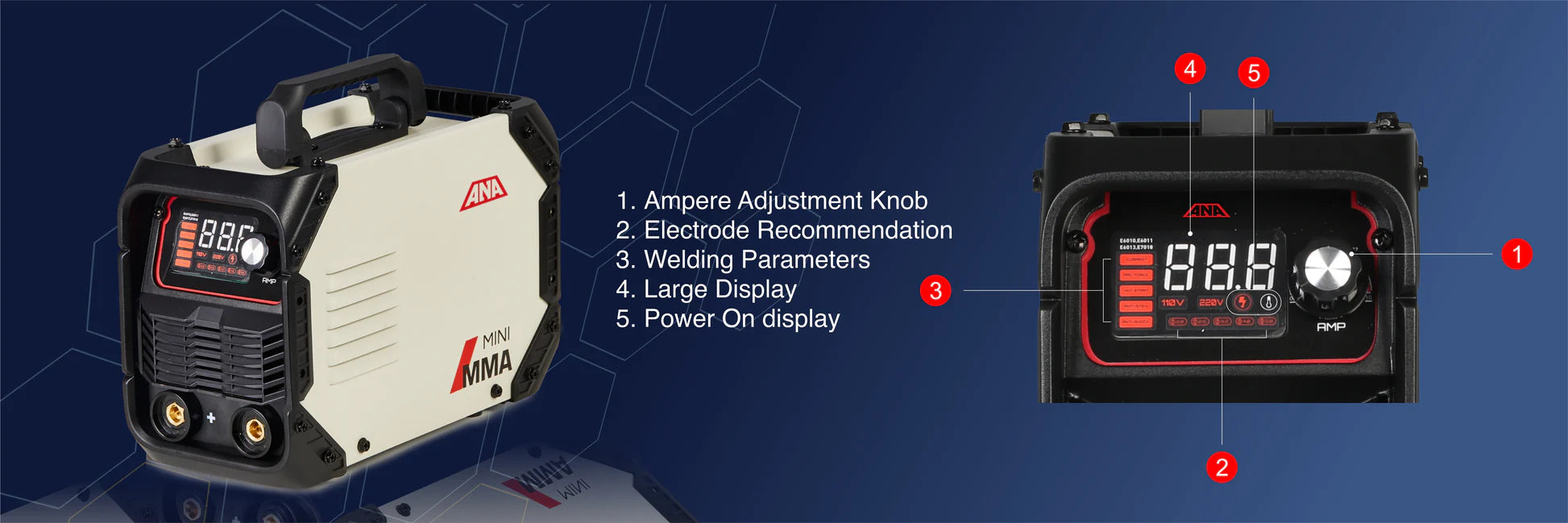 XLNT MMA Welding Machine 250A – MMA250 ANA