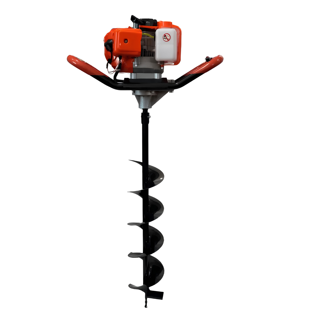 XLNT 82cc petrol earth auger front view
