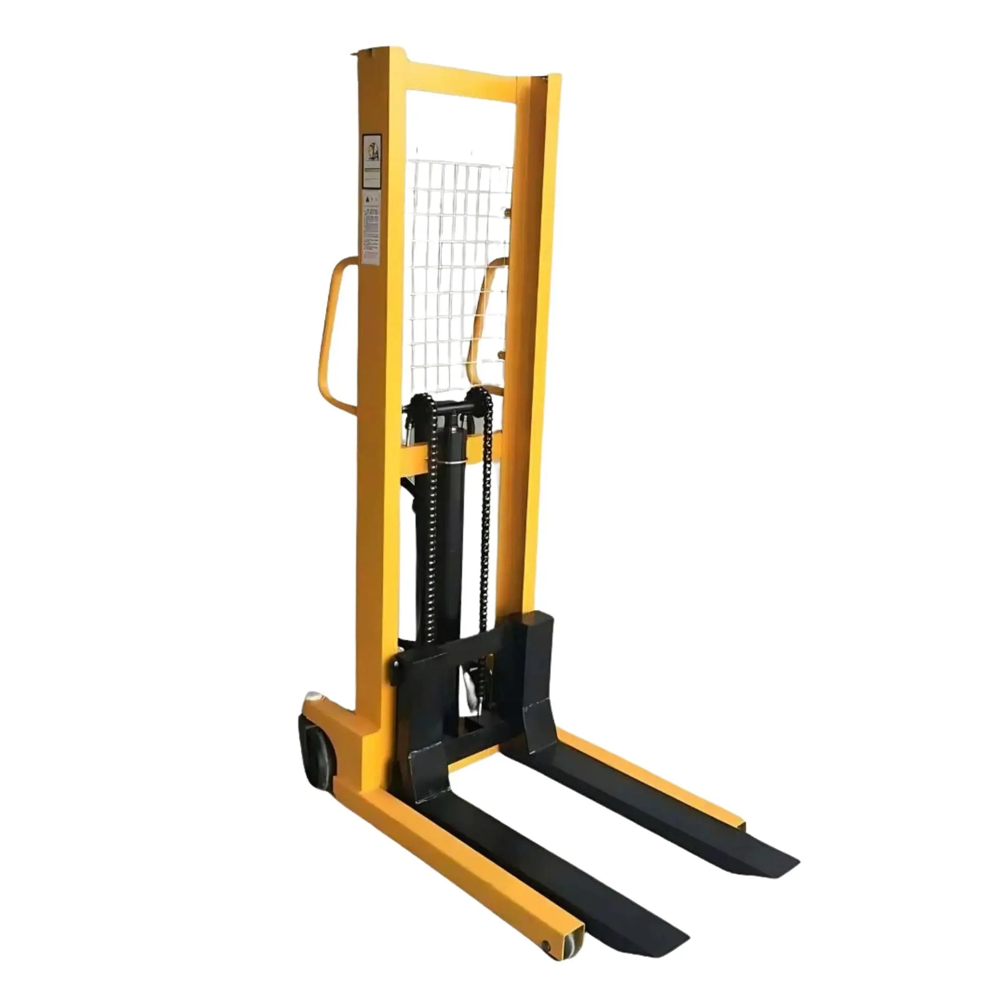 Hydraulic stacker for warehouse and pallet handling
