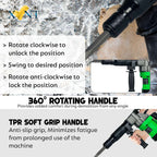 XLNT 5KG Electric Demolition Hammer XT 0810 - Compact Breaker for Controlled Demolition