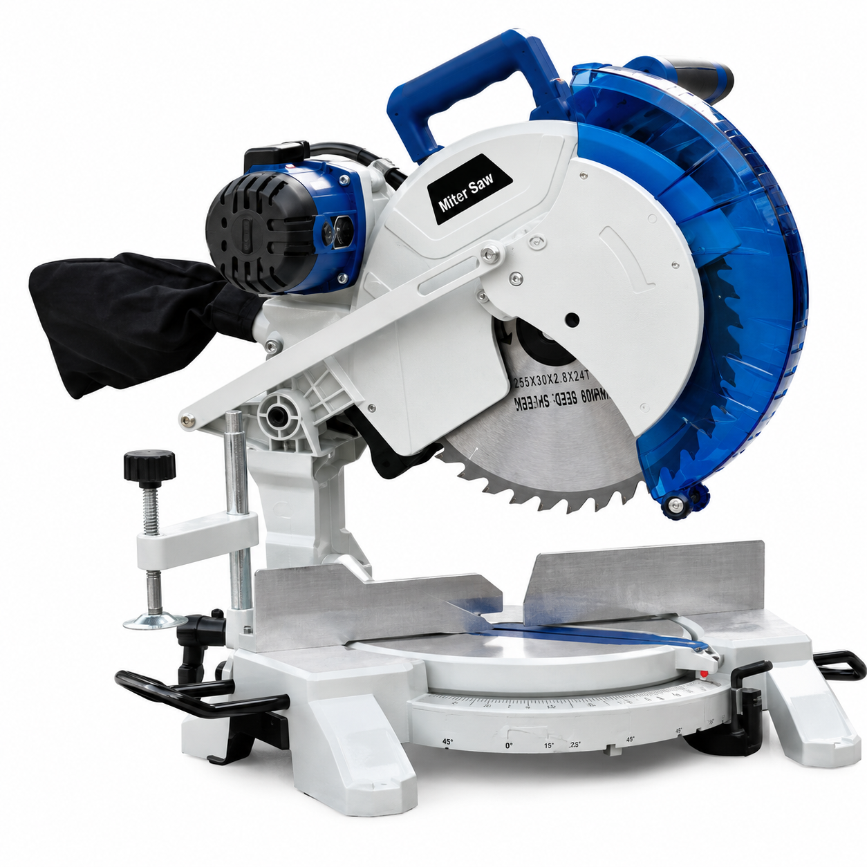 XLNT 2000W Mitre Saw 305A for Precision Angle Cutting, Cross Cutting, Woodworking, Furniture Manufacturing and Carpentry Applications