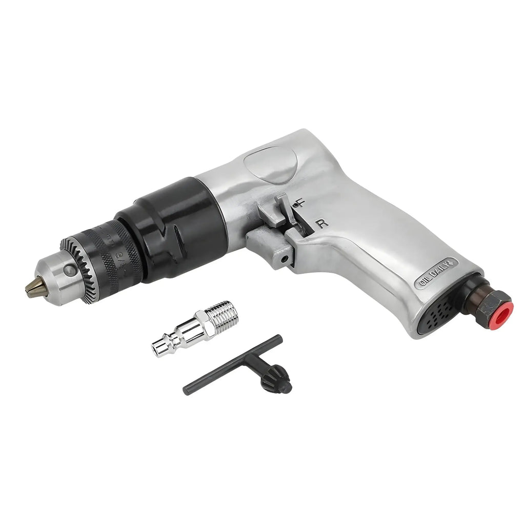 RKDR 8 pneumatic reversible drill front view