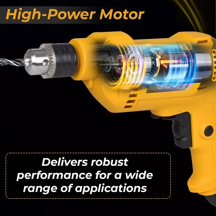 DELI 550W Electric Impact Drill EDC181 - Hammer Drill for Concrete, Masonry & Wood