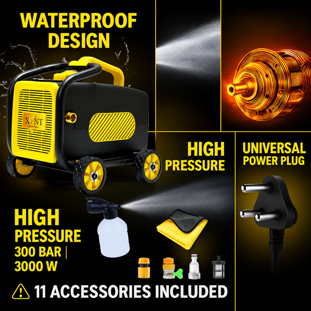 XLNT High Pressure Washer 3000W 300 Bar XTHPW-34