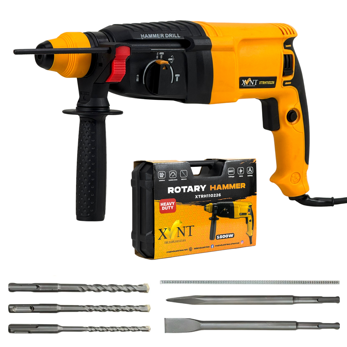 XLNT Electric Rotary Hammer 1500W 