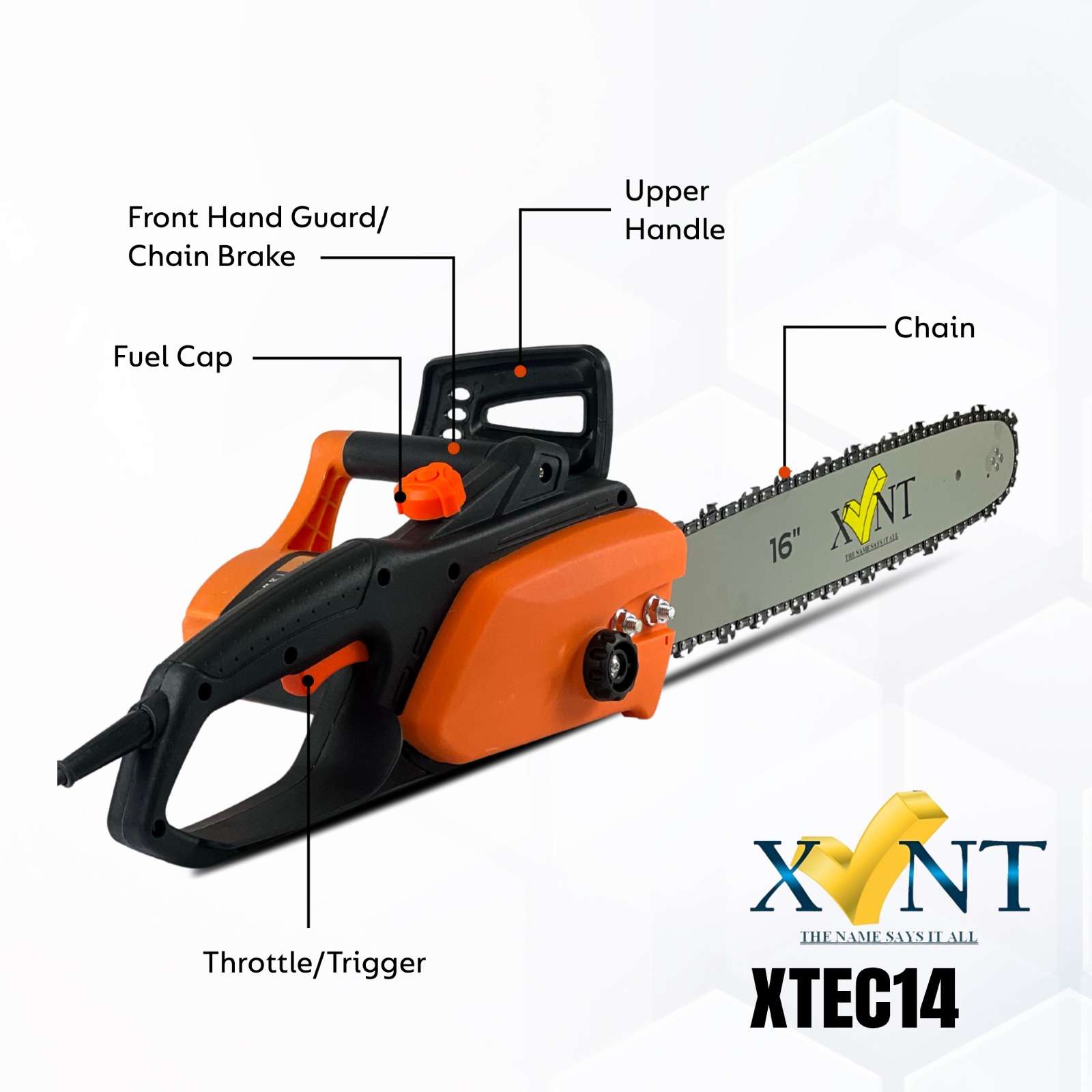XLNT 2400W Electric Chainsaw - XTEC 14