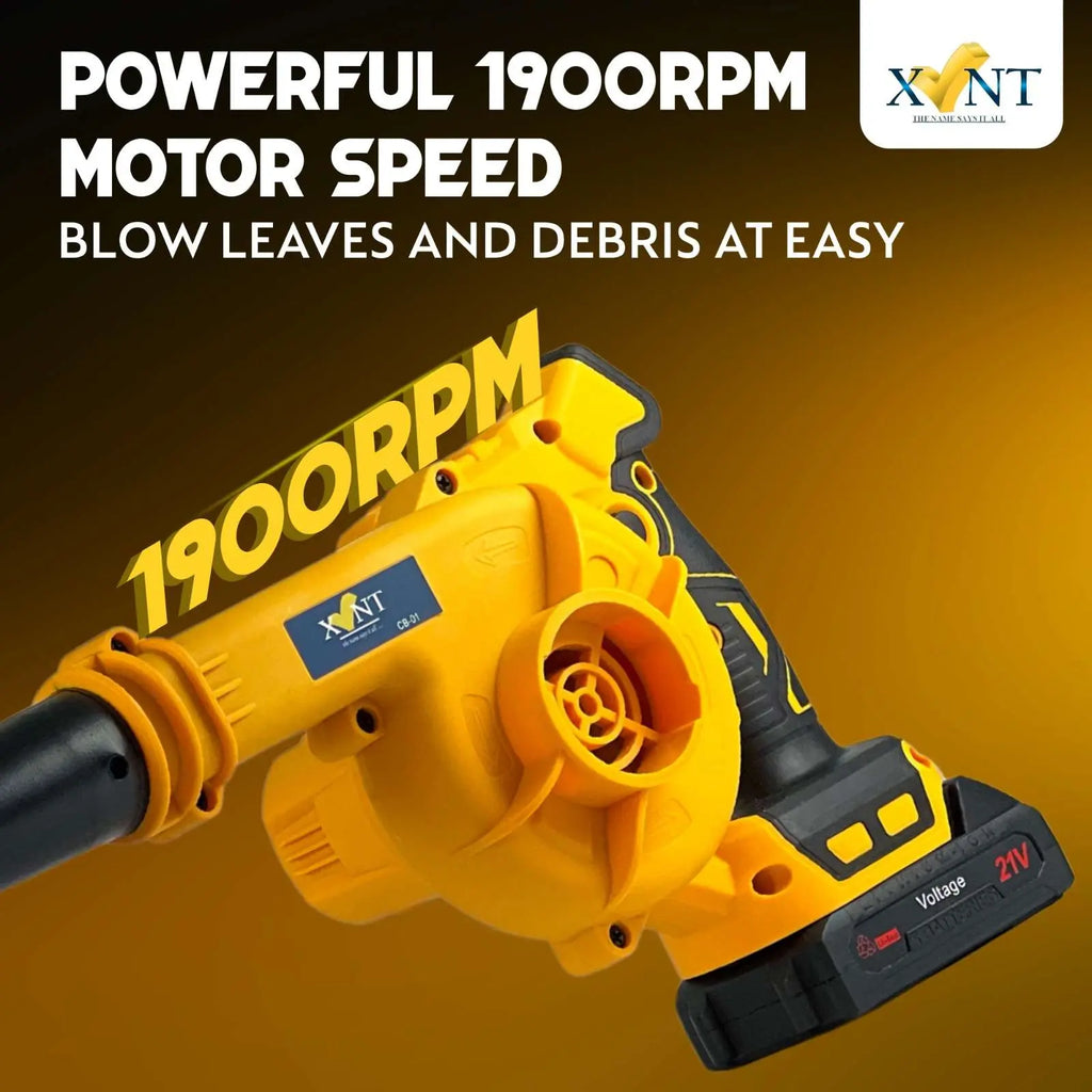 Battery powered air blower machine