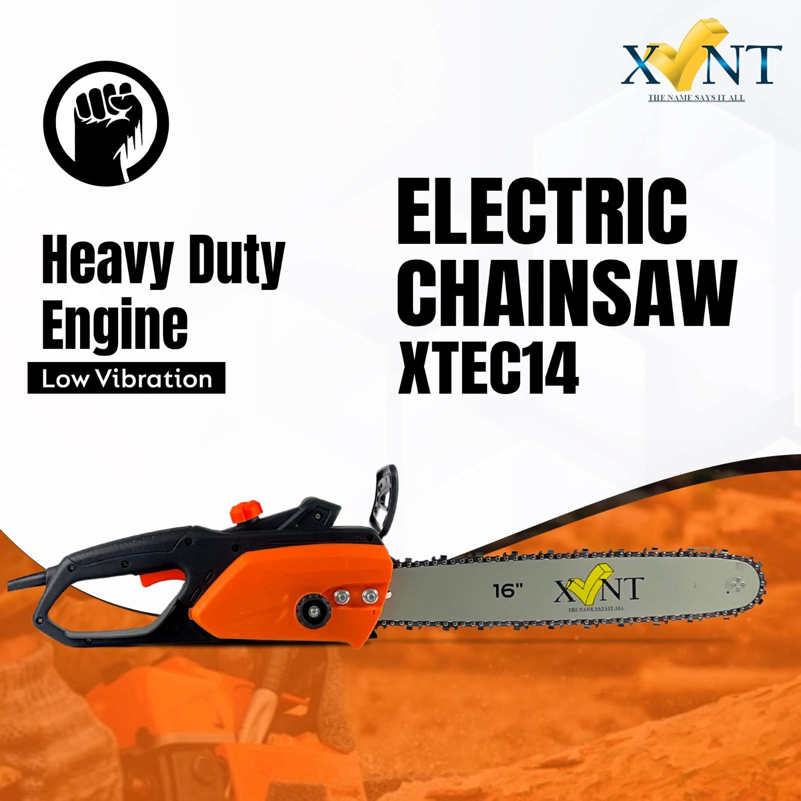 XLNT 2400W Electric Chainsaw - XTEC 14