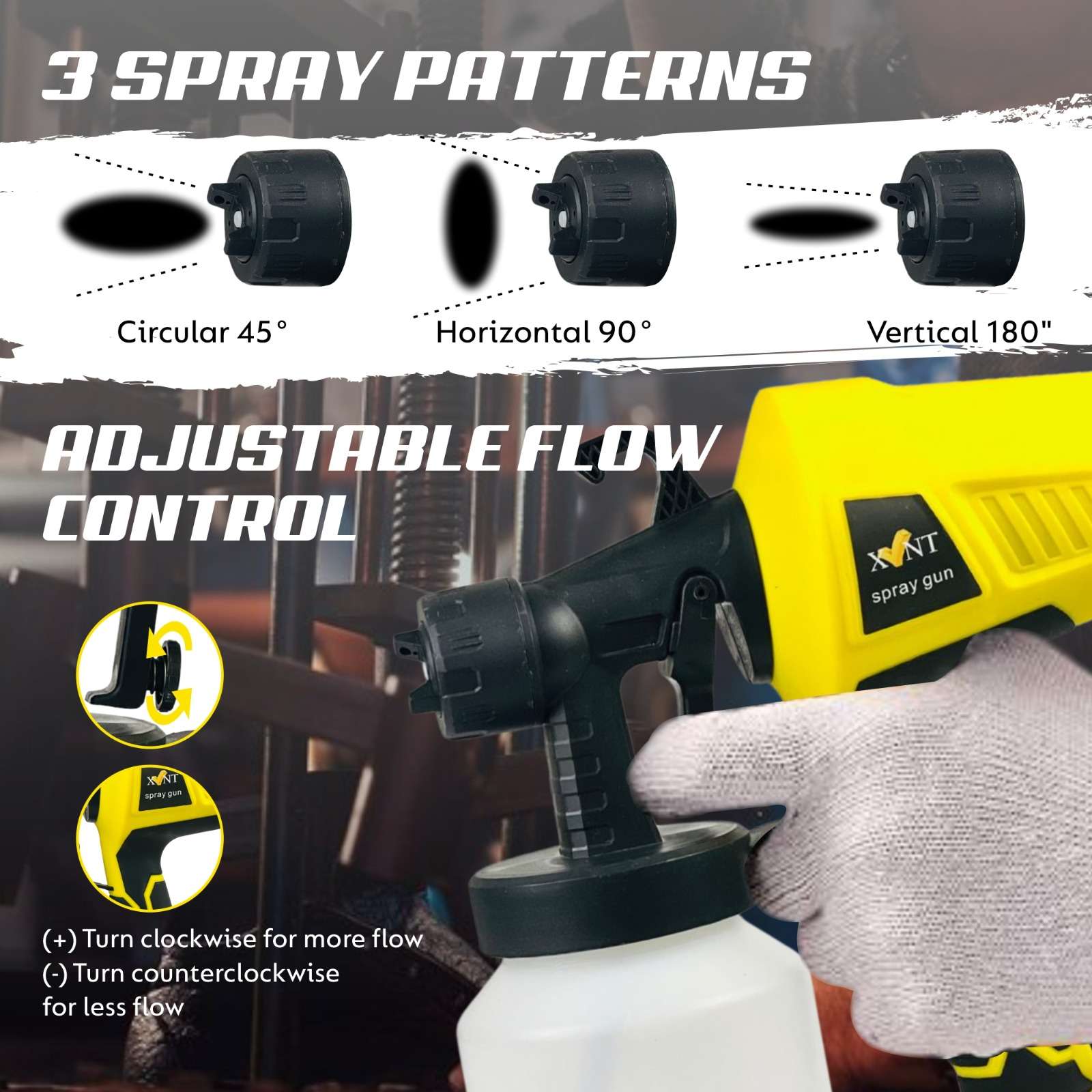 XLNT Electric Paint Spray Gun 500W – XTESG 90
