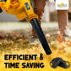 Battery blower for garden cleaning