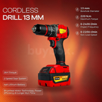 XLNT 4-Tool Cordless Power Combo 13mm XT4COM138