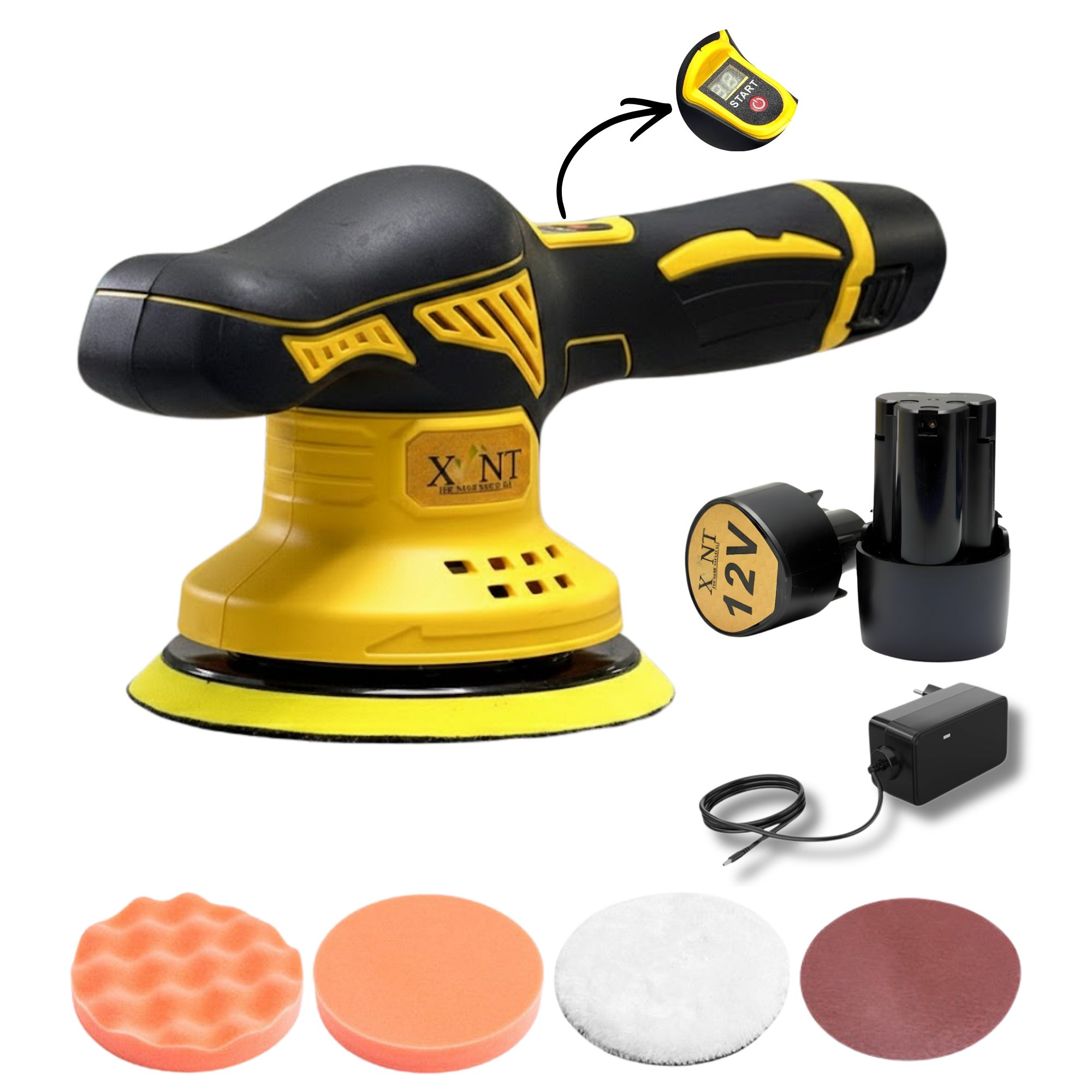 XLNT Cordless Polisher 2500–5000 RPM, XTCP 185