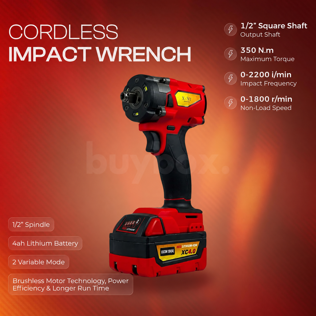 XLNT 4-Tool Cordless Power Combo 13mm XT4COM138