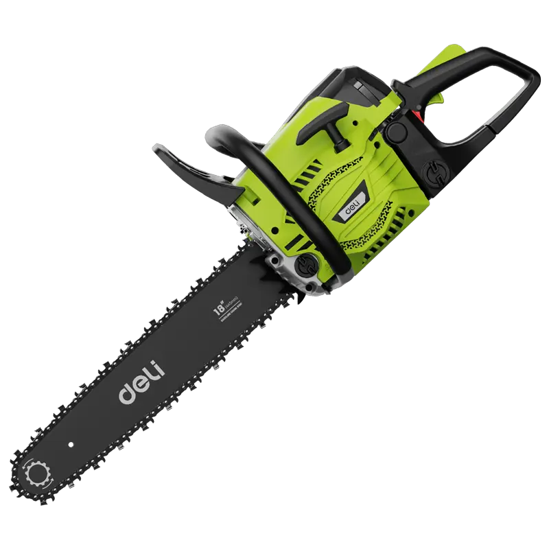DELI 45CC Gasoline Chainsaw EDE-LJ18-1 - 2300W High-Power Petrol Chainsaw with Extended Reach