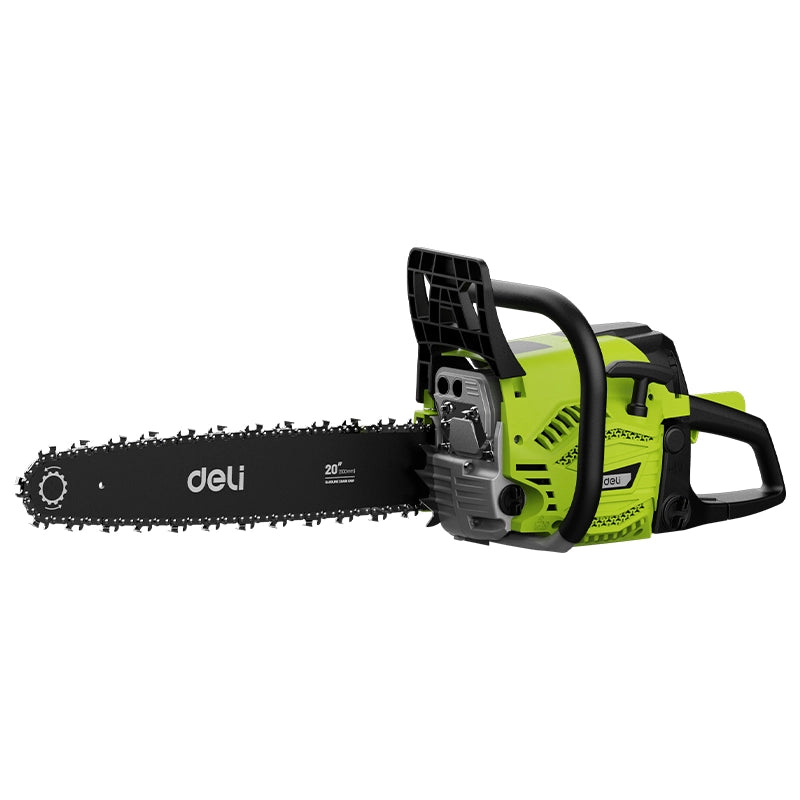 DELI 58CC Gasoline Chainsaw EDE-LJ20-1 - 3300W Heavy Duty Petrol Chainsaw for Professional Use
