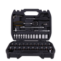 DELI 1/4 Inch Socket Set 45 Pcs - Professional CRV Socket Set for Precision Fastening