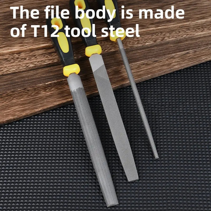 DELI Wood File Set 3 Pcs - Professional Wood Shaping & Finishing Files DELI