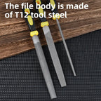 DELI Wood File Set 3 Pcs - Professional Wood Shaping & Finishing Files DELI