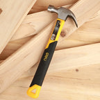 DELI 16oz Claw Hammer DL5002F - Heavy Duty Fiberglass Handle Hammer for Carpentry