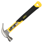 DELI 16oz Claw Hammer DL5002F - Heavy Duty Fiberglass Handle Hammer for Carpentry