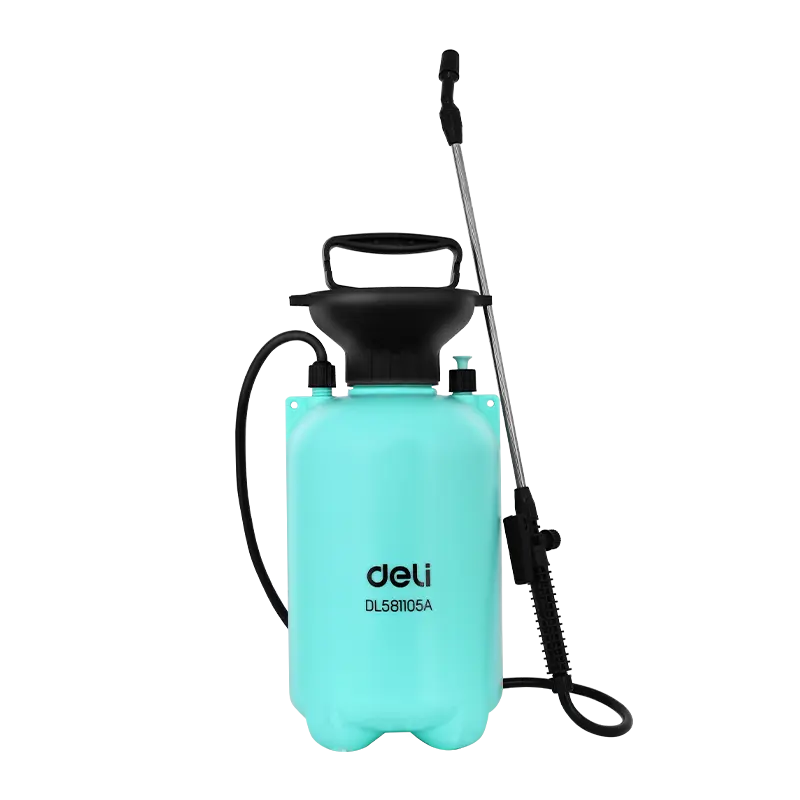 DELI 5L Manual Pressure Sprayer EDL581105A - Garden Pump Sprayer for Lawn Care & Cleaning