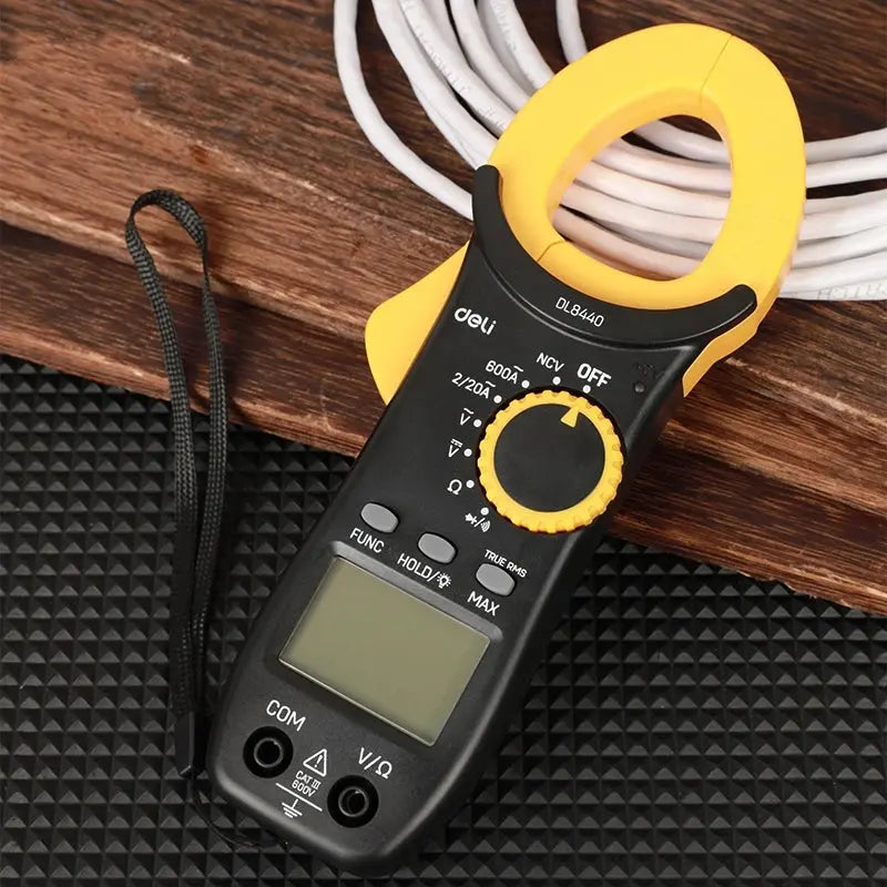 DELI EDL8440 digital clamp meter front view