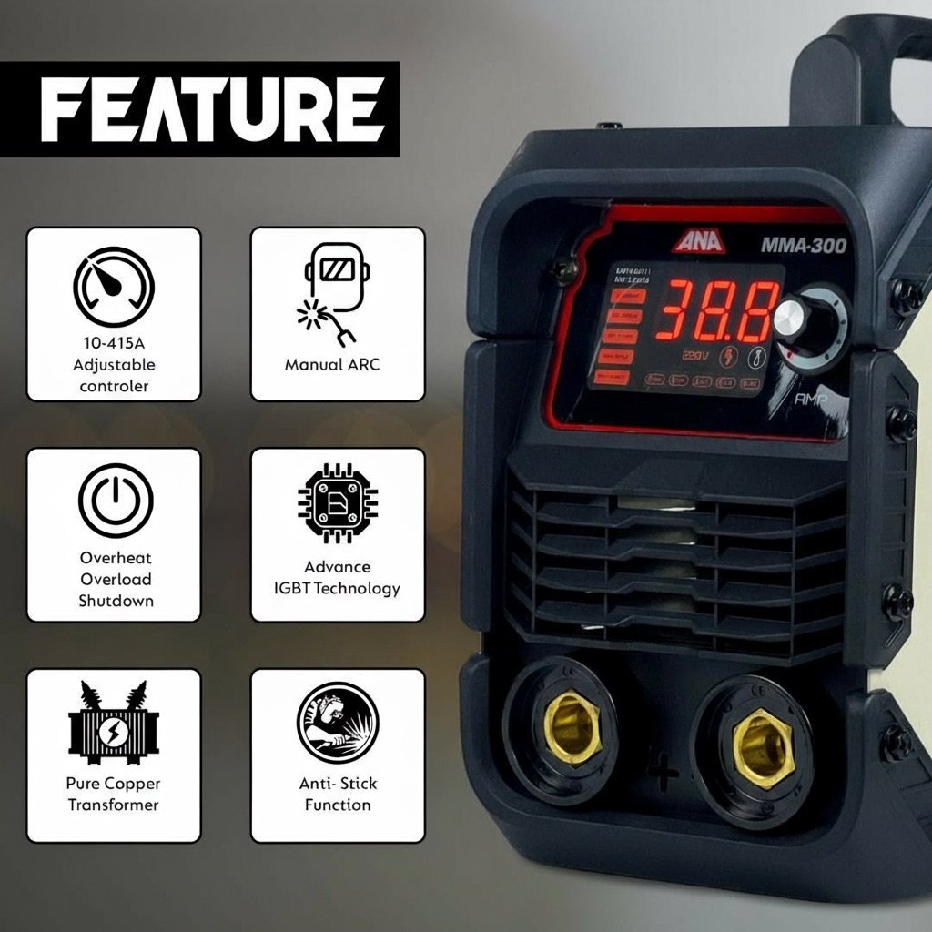 XLNT MMA White Welding Machine 300A – MMA300 ANA