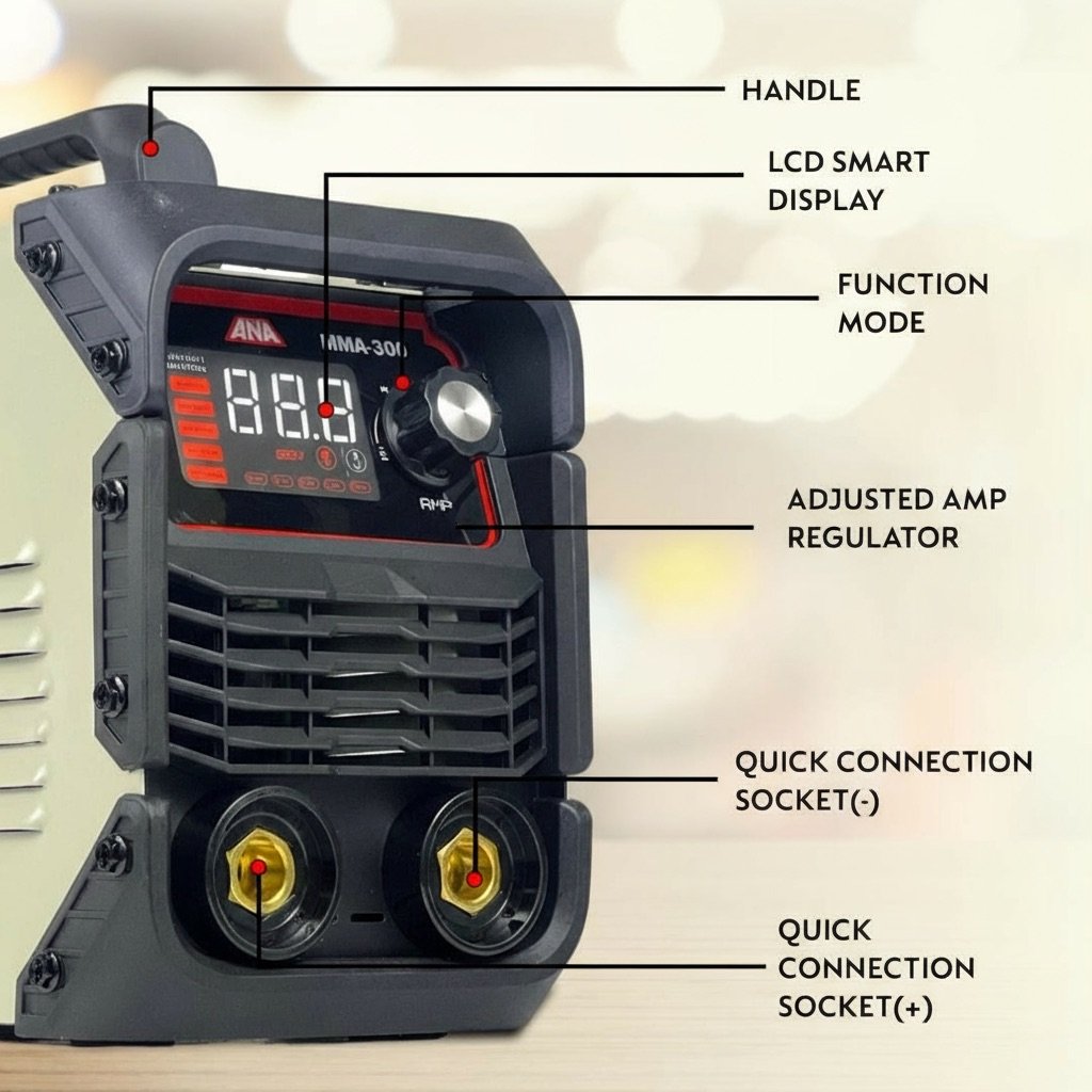 XLNT MMA White Welding Machine 300A – MMA300 ANA