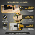 21V cordless impact drill with 31 accessories

