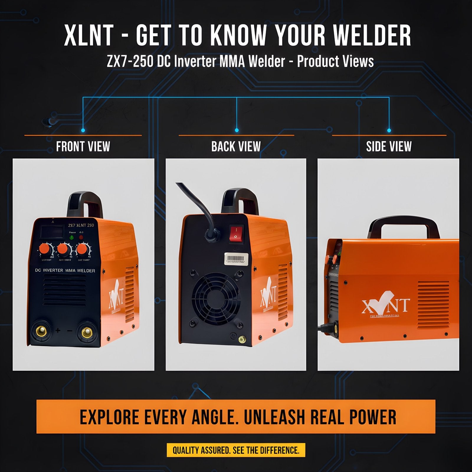 XLNT ZX7 250 Digital Display Inverter Welding Machine – ZX7 250 XLNT